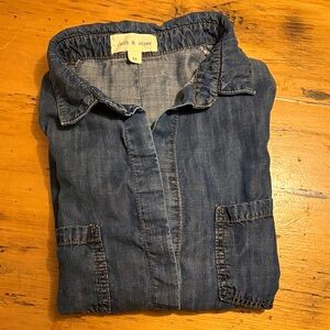 Cloth & Stone Chambray Button-Up Top